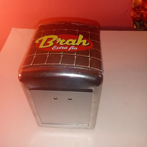 CHOCOLAT BRAH EXTRA FIN FRENCH OLD TIME KITCHEN NAPKIN HOLDER - Picture 5 of 6